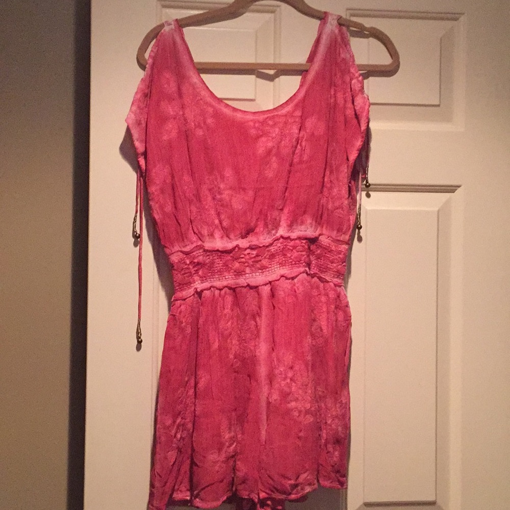 Free People Tye Die Pink/Red Romper. P/S
